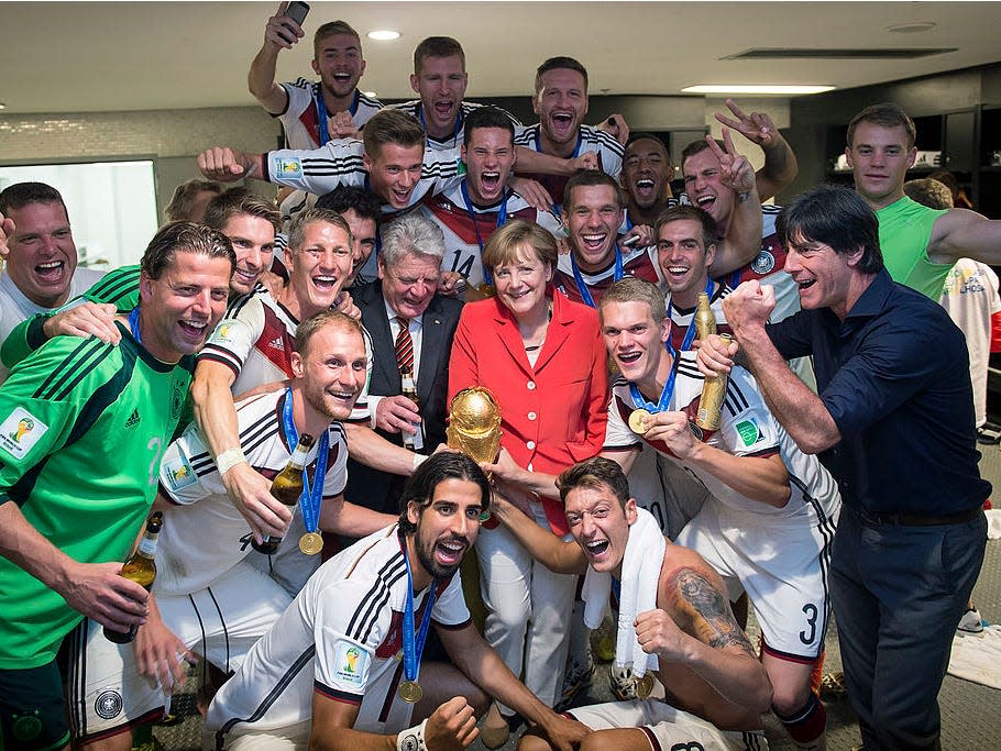 Angela Merkel soccer Germany German Chancellor world cup