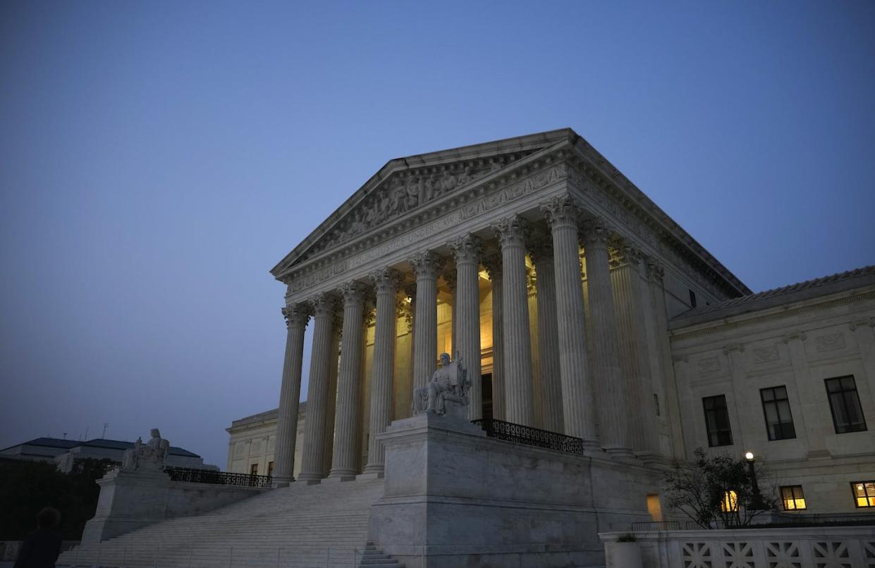 The Supreme Court issued a decision on June 29, 2023, that ends affirmative action in college admissions. <a href="https://www.gettyimages.com/detail/news-photo/the-u-s-supreme-court-is-shown-at-dusk-on-june-28-2023-in-news-photo/1260960662?adppopup=true" rel="nofollow noopener" target="_blank" data-ylk="slk:Drew Angerer/Getty Images;elm:context_link;itc:0;sec:content-canvas" class="link ">Drew Angerer/Getty Images</a>