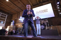 Sen. Ted Cruz, R-Texas, speaks during a campaign event Monday, Nov. 5, 2018, in Cypress, Texas. Cruz is being challenged by Democratic U.S. Representative Beto O'Rourke. (AP Photo/David J. Phillip)