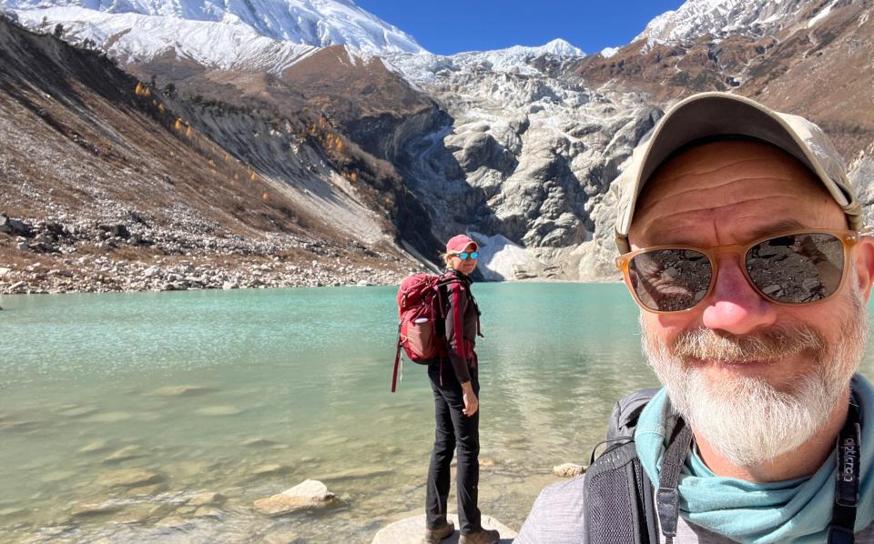 Paul and Sarah at Birendra Tal lake