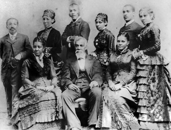 George Thomas Downing and his family