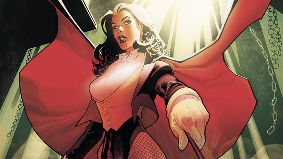 DC Comics character Zatanna as she appears in New Earth.