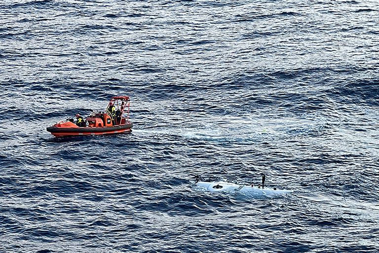 Una foto sin fecha publicada por OceanGate Expeditions muestra al sumergible 