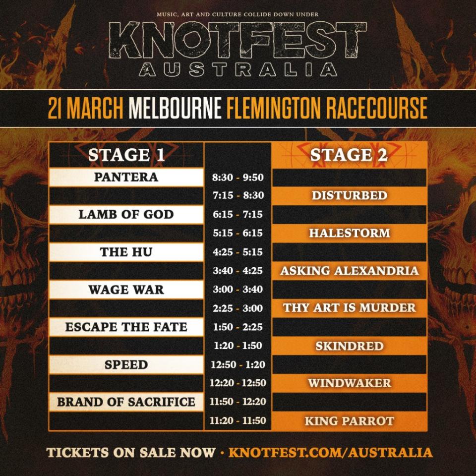 Here Are Your Knotfest Australia 2024 Set Times