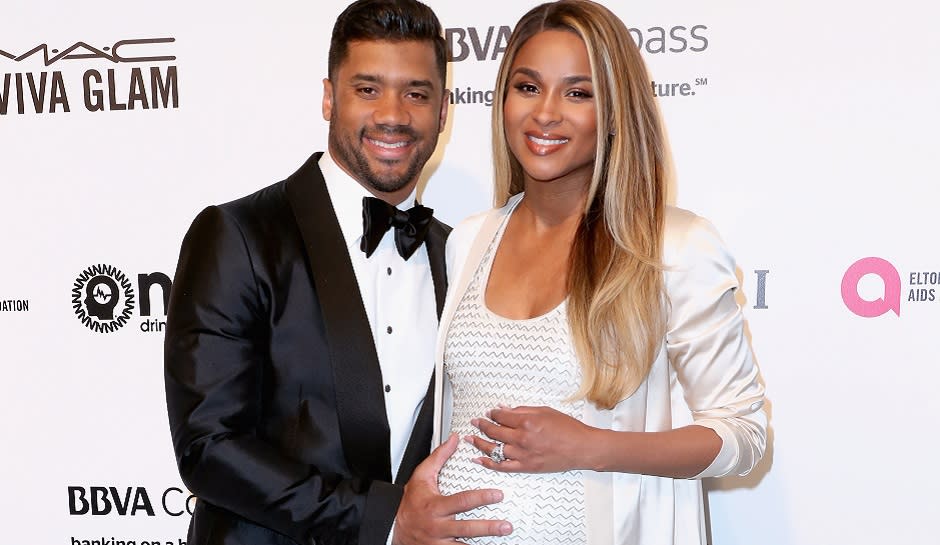 ciara and russell wilson do a nude family pregnancy photo shoot for harpers bazaar