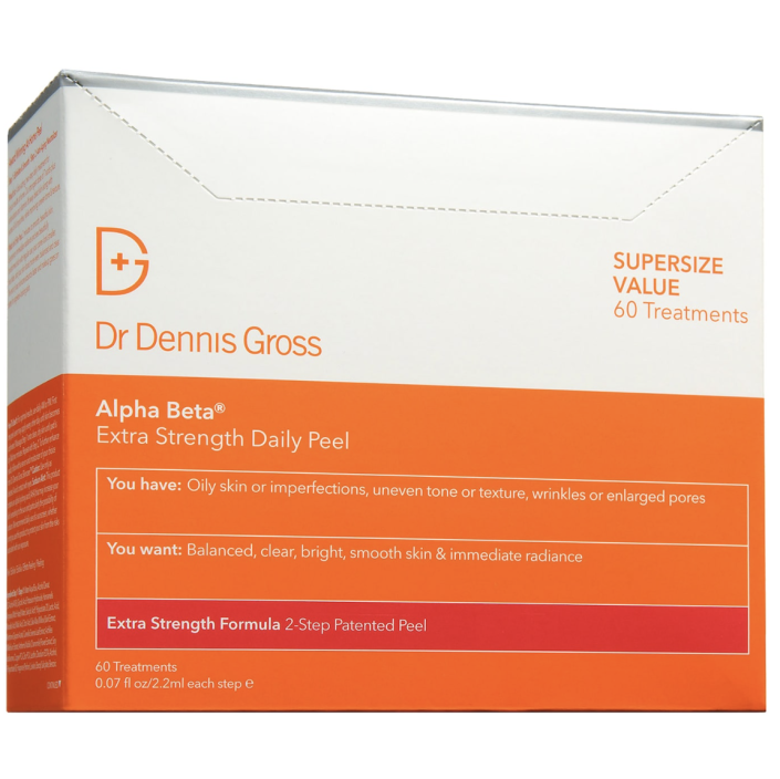 <p><strong>Dr. Dennis Gross Skincare</strong></p><p>sephora.com</p><p><strong>$70.40</strong></p><p><a href="https://go.redirectingat.com?id=74968X1596630&url=https%3A%2F%2Fwww.sephora.com%2Fproduct%2Falpha-beta-peel-extra-strength-daily-peel-P269122&sref=https%3A%2F%2Fwww.womenshealthmag.com%2Fbeauty%2Fg42136358%2Fbest-sephora-gifts-for-all-deals-2022%2F" rel="nofollow noopener" target="_blank" data-ylk="slk:Shop Now" class="link ">Shop Now</a></p><p>The friend or family member who loves to exfoliate as much as <a href="https://www.harpersbazaar.com/beauty/skin-care/a40709260/gwyneth-paltrow-nighttime-skincare-routine-goop-sleep-milk/" rel="nofollow noopener" target="_blank" data-ylk="slk:Gwyneth Paltrow" class="link ">Gwyneth Paltrow</a> will make good use of Dr. Dennis Gross Skincare's super-size box of daily peel pads. </p>