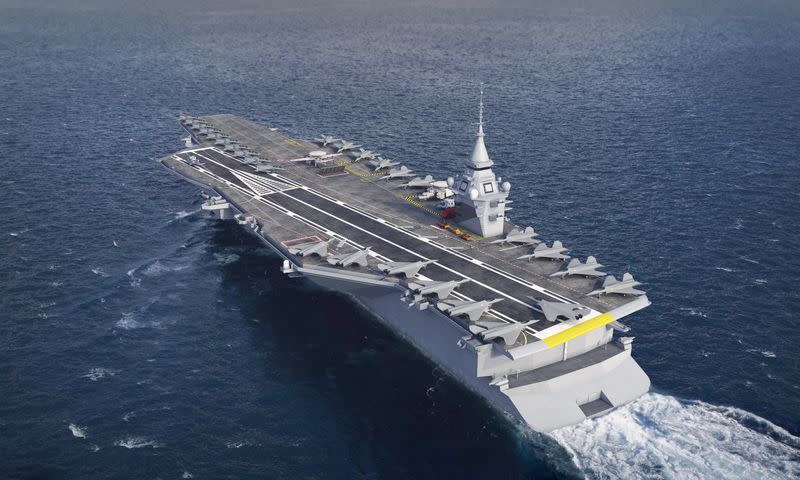 A handout image shows the 11th carrier-vessel in the French Navy designed by Naval Group