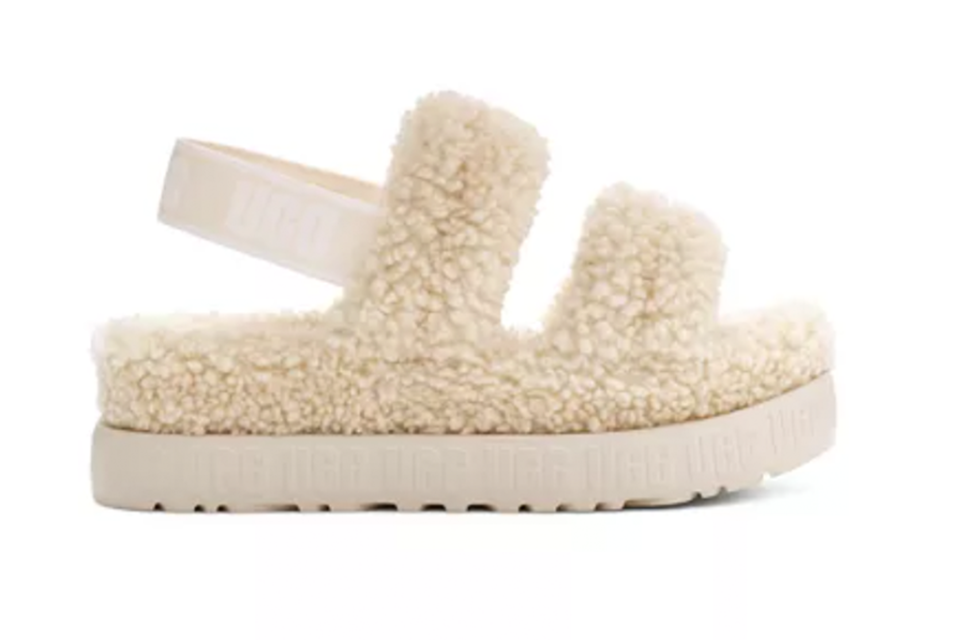The Ugg Oh Fluffita Slingback Slippers. - Credit: Macy's