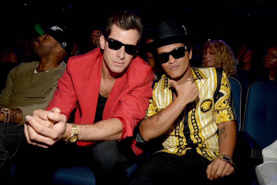 “Uptown Funk” by Mark Ronson feat. Bruno Mars may win for Song of the Year and in the new Collaboration of the Year category