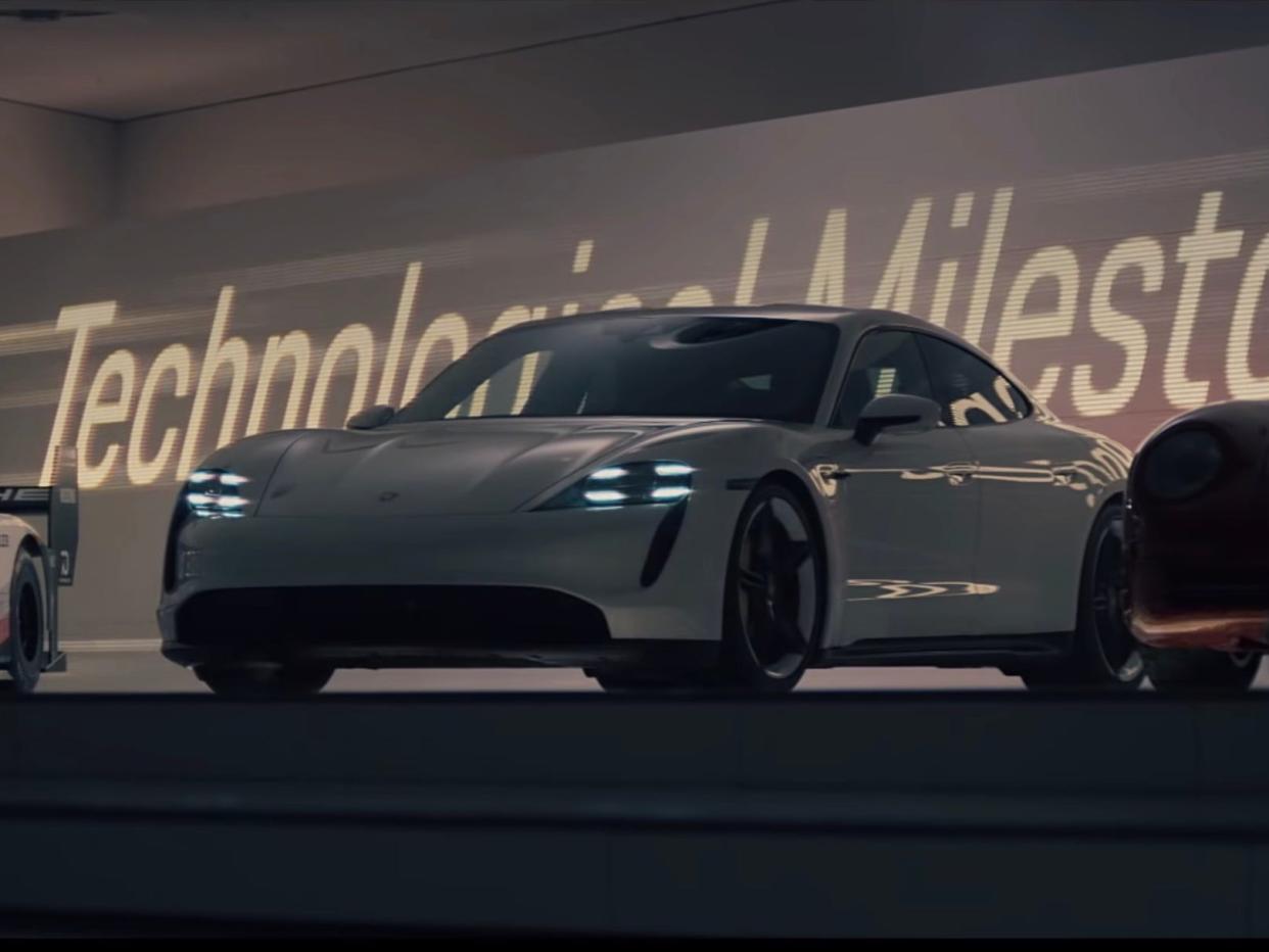 Porsche Taycan Super Bowl ad