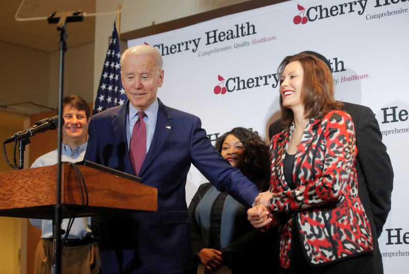 Democratic U.S. presidential candidate and former Vice President Biden campaigns in Michigan