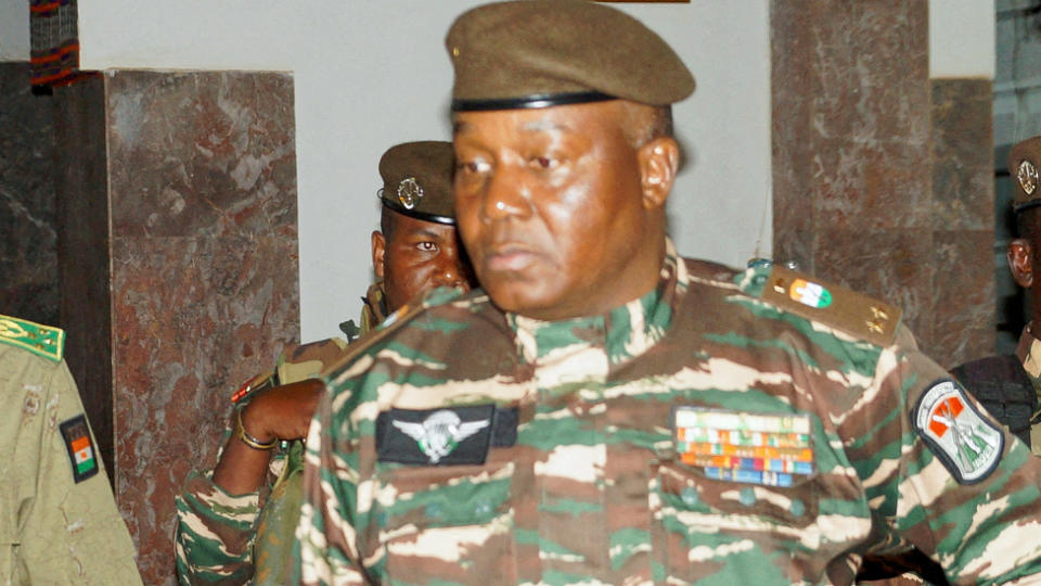 Gen Abdourahamane Tchiani pictured in Niamey, Niger. Photo: July 2023