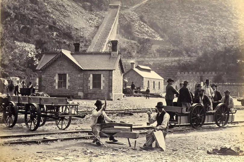 Dinorwig Quarry workshops around 1890