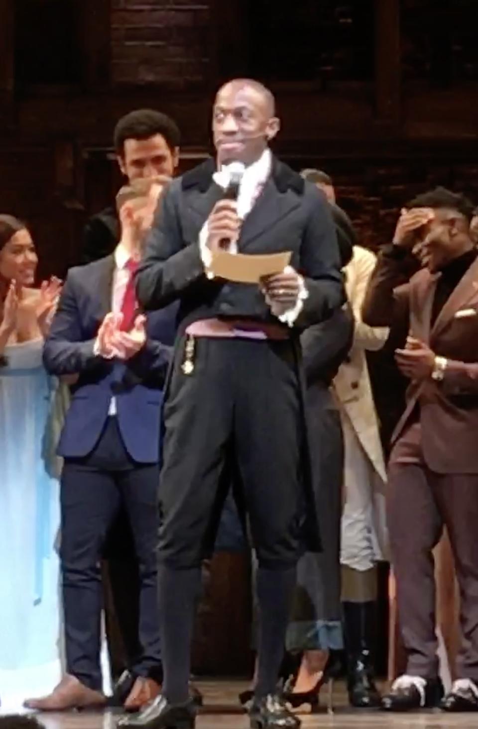 Giles Terera played Aaron Burr in Hamilton in London. - Credit: Bamigboye/Deadline.