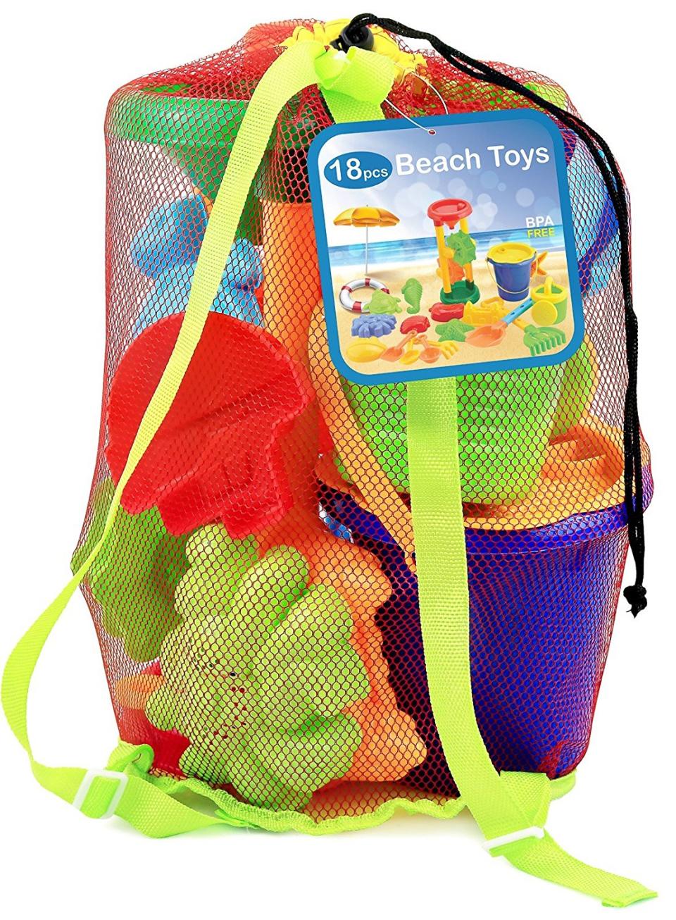 Click N' Play 18-piece beach sand toy set