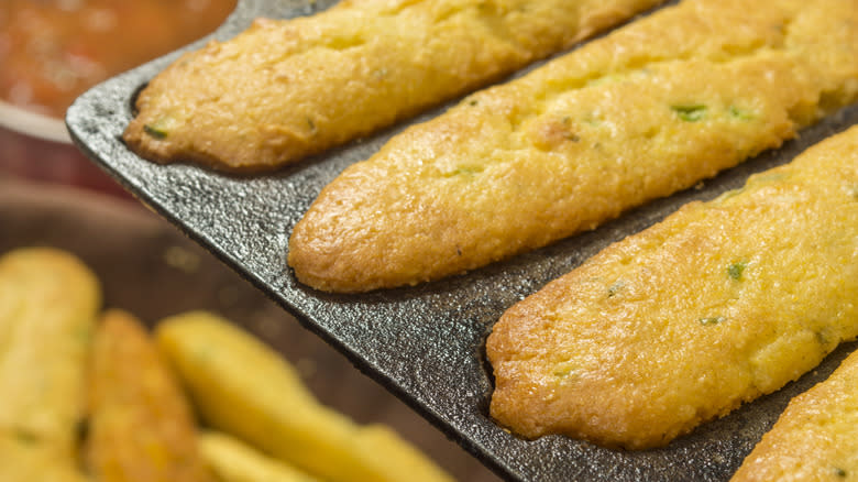 cornbread sticks with jalapeno