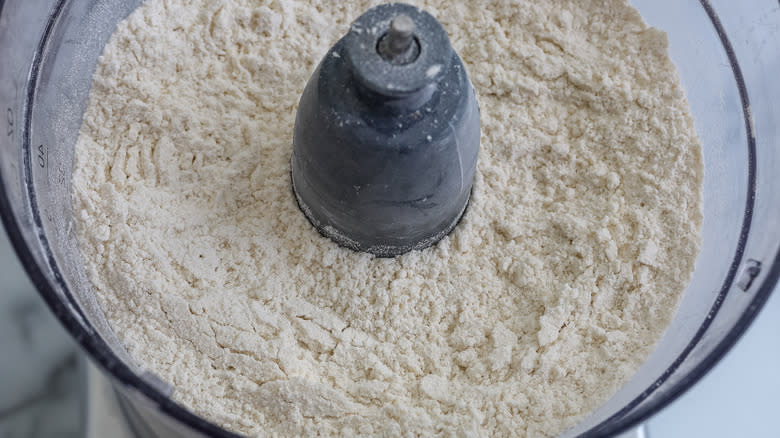 food processor with dry ingredients