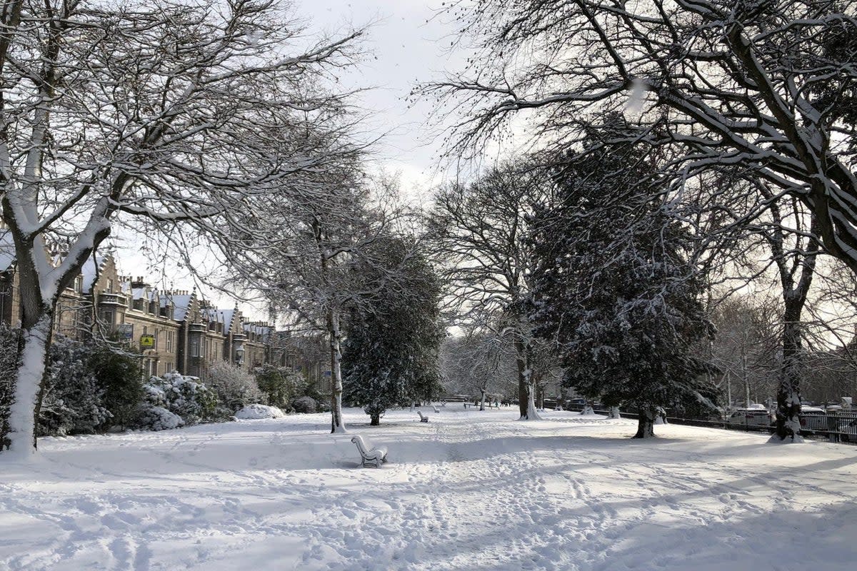 Snow in the west end of Aberdeen, Scotland (Beth Edmonston/PA) (PA Wire)