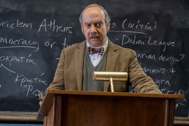 <p>Seacia Pavao/Focus Features</p> Paul Giamatti in <em>The Holdovers</em> (2023)