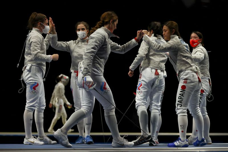 Fencing - Women's Team Sabre - Quarterfinal