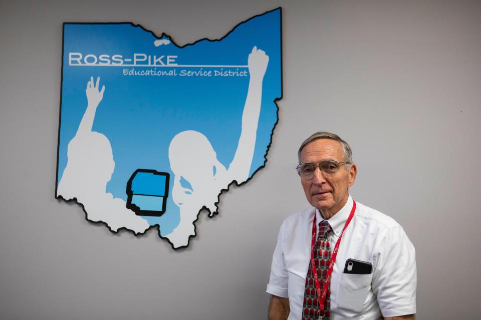 Mike Crabtree, Curriculum Supervisor, inside the conference room at the Ross-Pike County Educational Service District, on Nov. 22, 2022 in Chillicothe, Ohio.