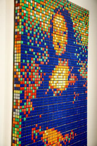 French artist Invader made the "Rubik Mona Lisa" in 2005