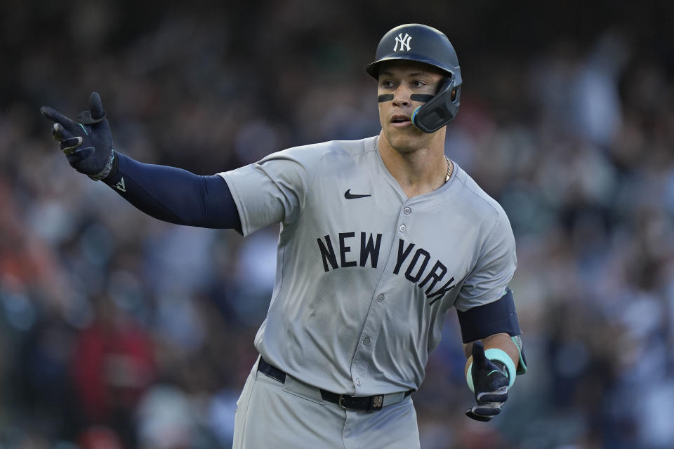 Aaron Judge。(Photo by Andy Kuno/San Francisco Giants/Getty Images)