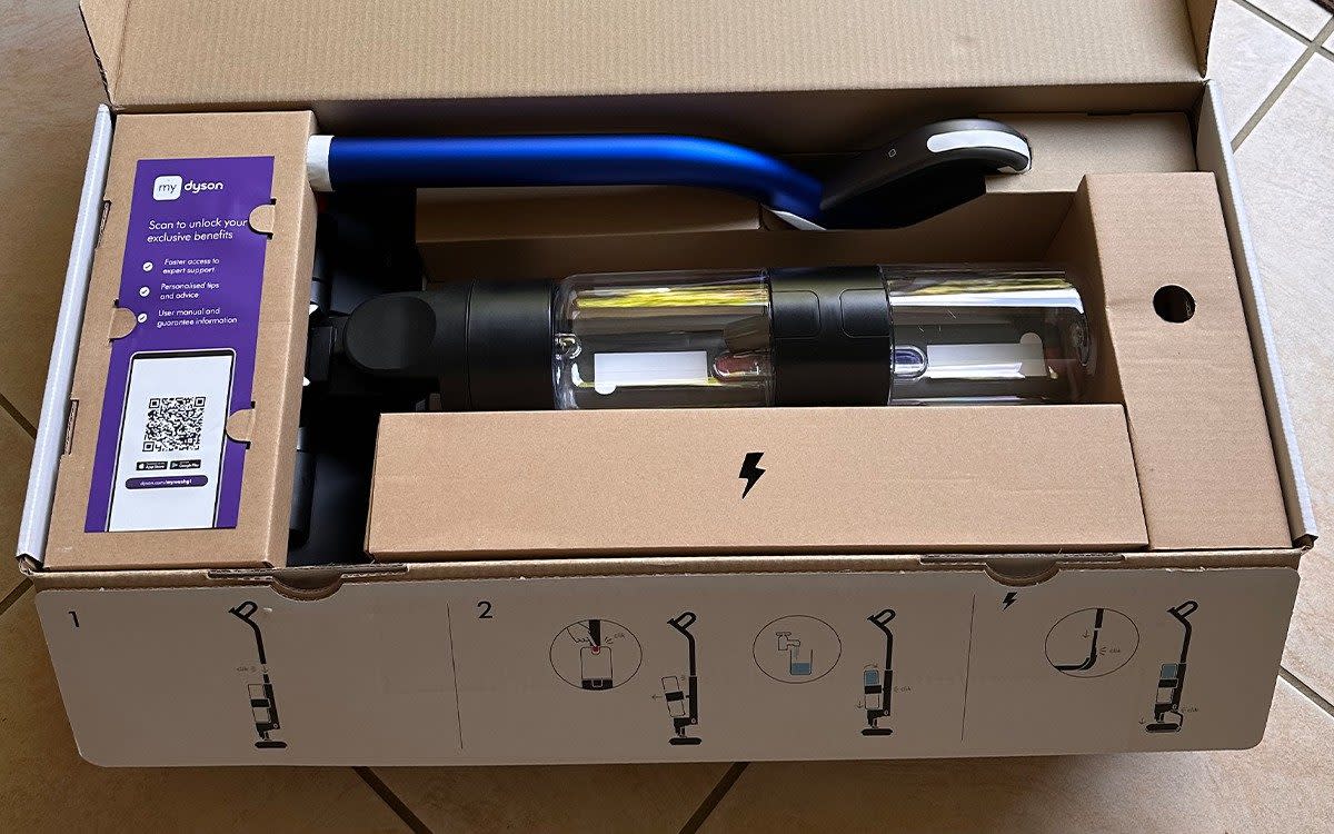 Unboxing the Dyson Wash G1 wet floor cleaner