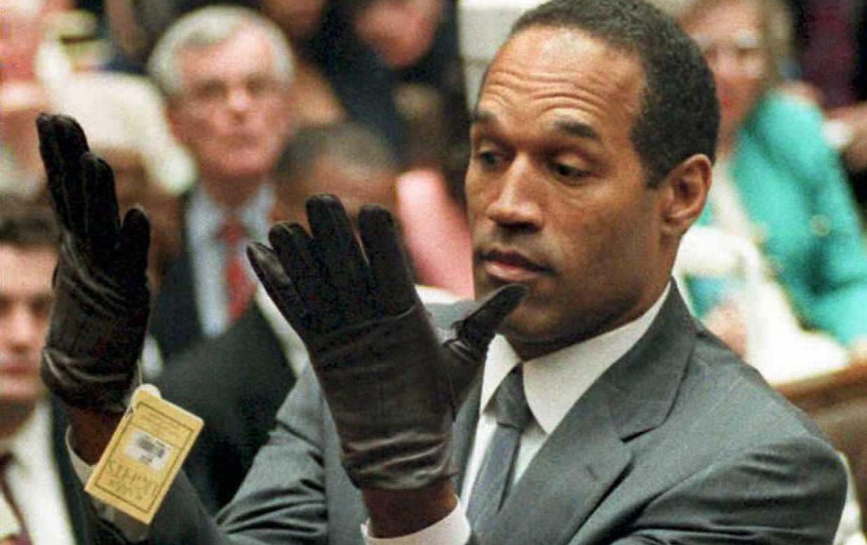 If the glove fits... OJ Simpson at his murder trial