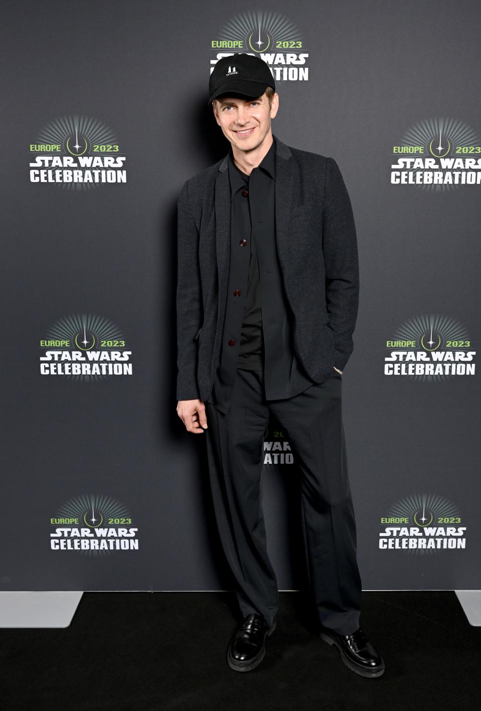 Hayden Christensen attends the Obo-Wan Kenobi panel at Star Wars Celebration in London at ExCel on April 09, 2023 in London