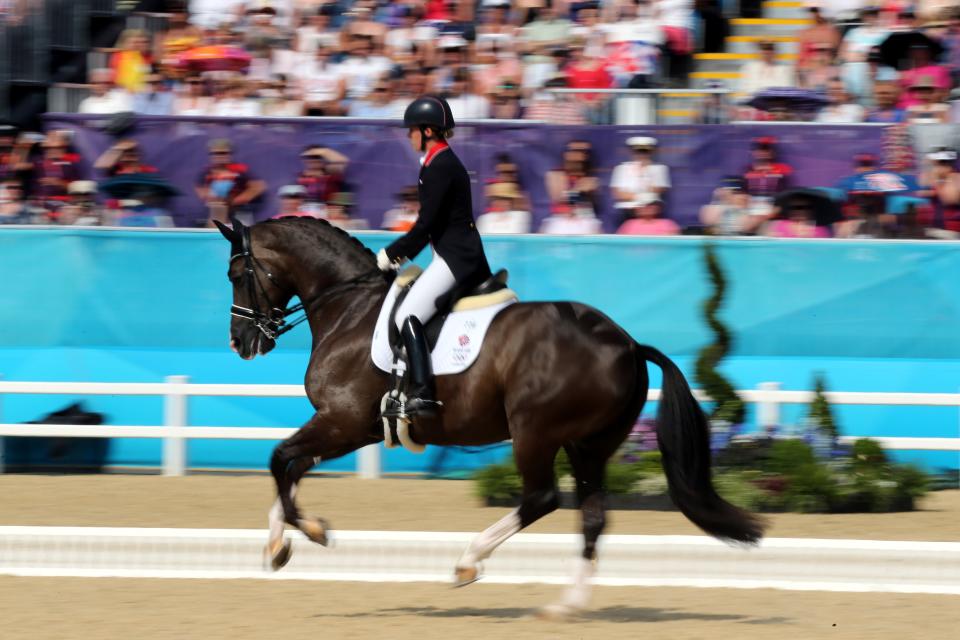 Great Britain’s Charlotte Dujardin riding Valegro (Steve Parsons/PA) (PA Archive)