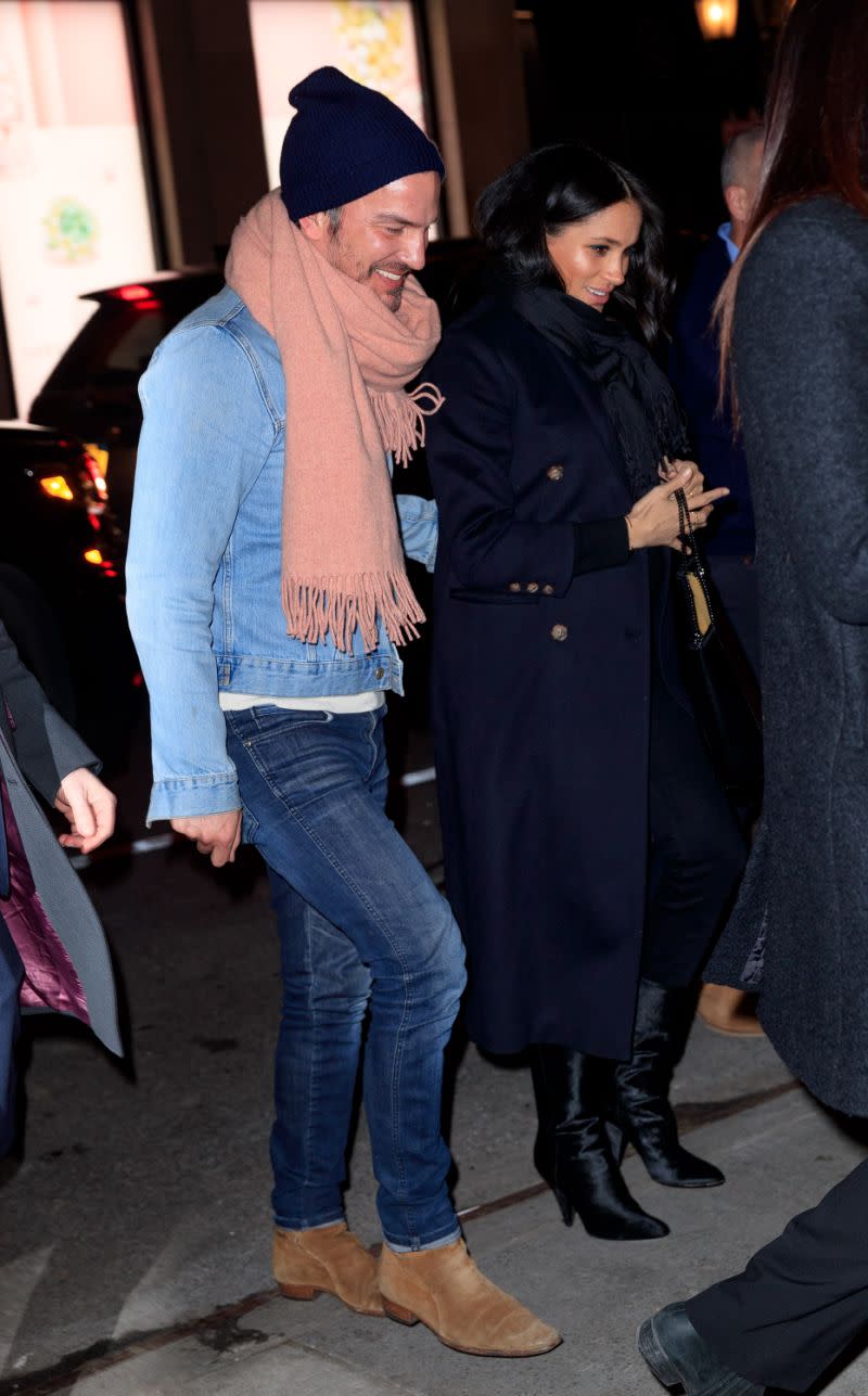 Markus Anderson and Meghan in New York on Tuesday evening [Photo: Getty]