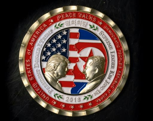 The White House Communications Agency produced a coin to mark the hoped for US-North Korea summit