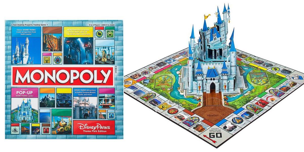 Disney World Theme Park Pop-Up Edition Monopoly Game