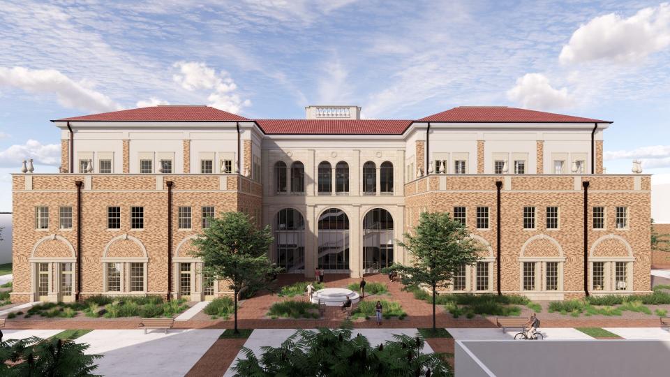 This rendering shows the proposed $100 million Academic Sciences Building to be construction on the Texas Tech campus by the end of 2023.