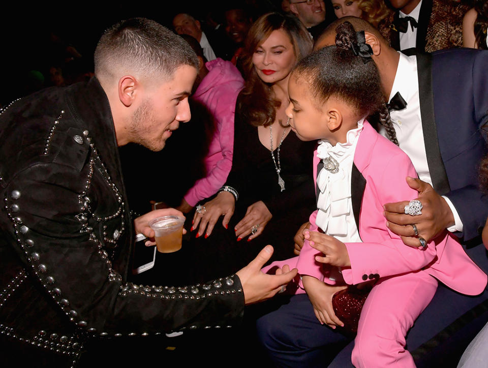 Nick Jonas and Blue Ivy Carter