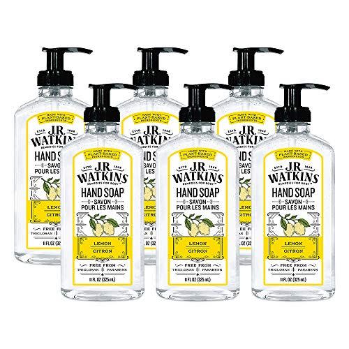 7) Gel Hand Soap, Lemon, 6 Pack, Scented Liquid Hand Wash for Bathroom or  Kitchen, USA Made and Cruelty Free, 11 fl oz