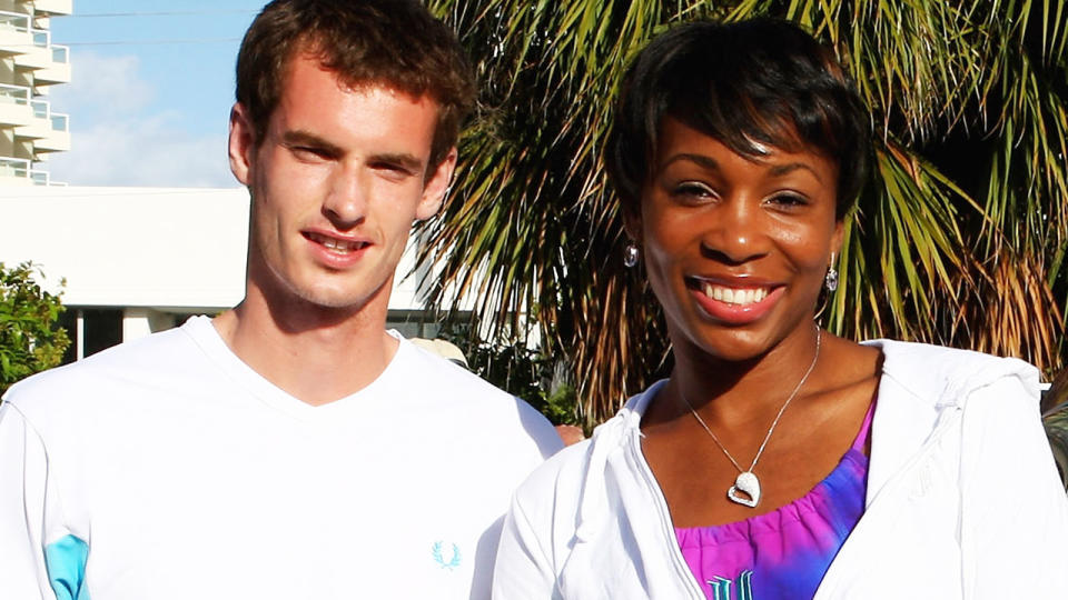 Andy Murray and Venus Williams, pictured here at the Sony Ericsson Open in 2009.