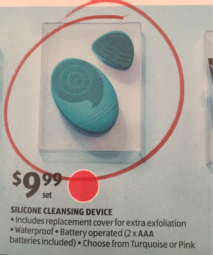 Aldi's silicone cleanser