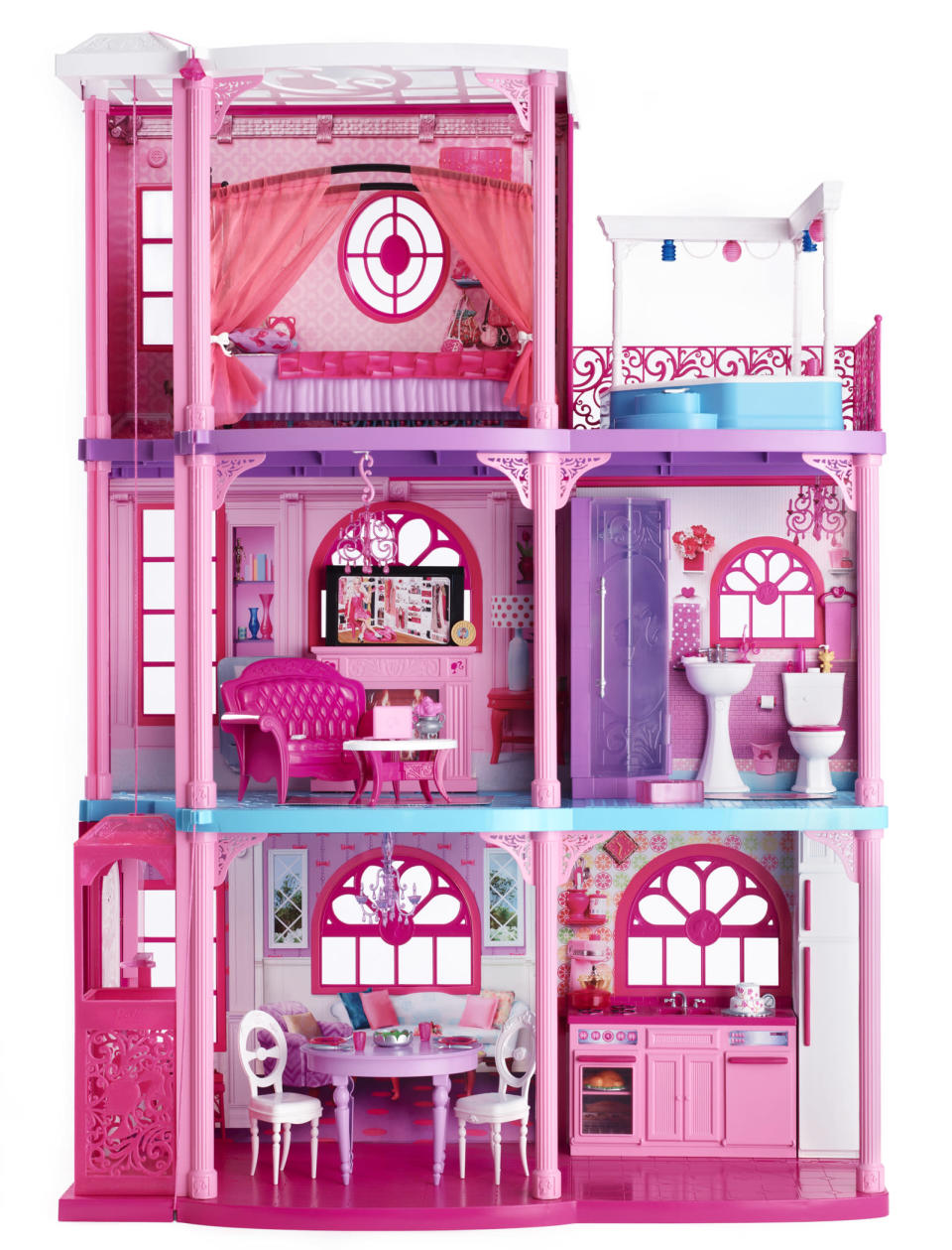 Barbie Dreamhouse through the decades 2012