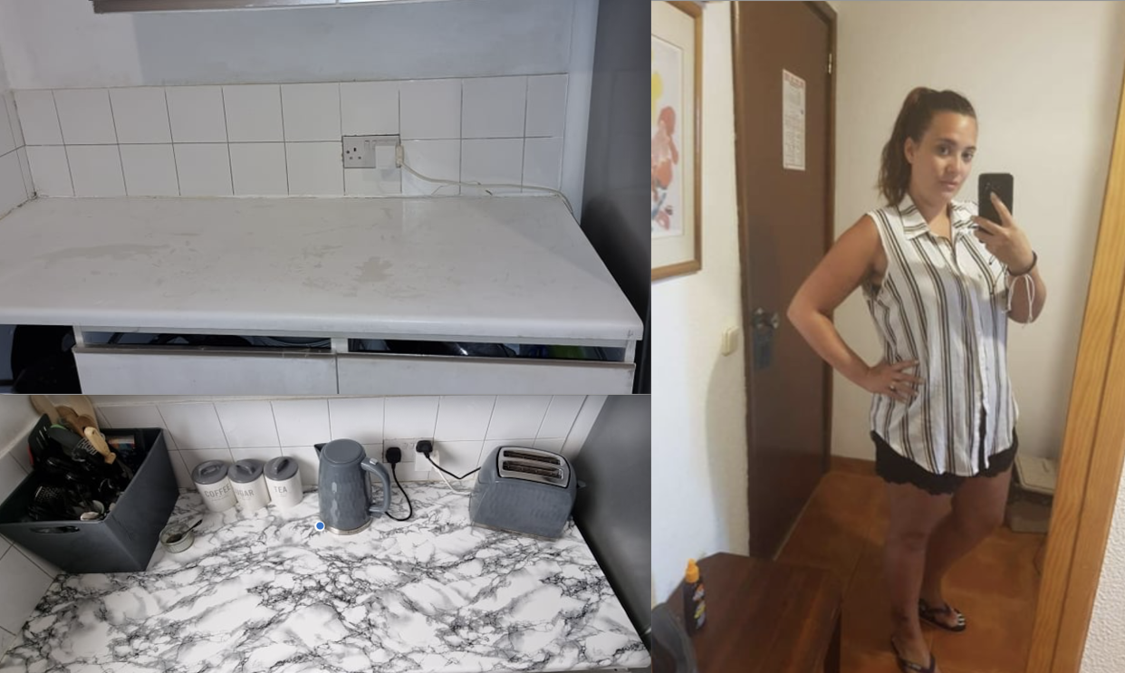 A woman has revealed how she transformed her kitchen for just £18. (Latestdeals.co.uk)