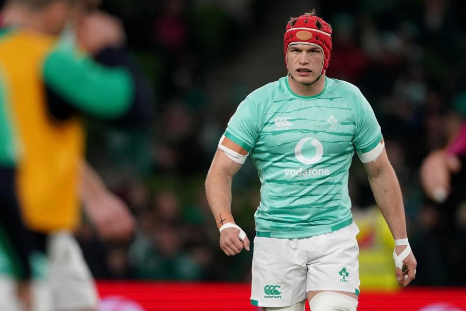 Ireland’s Josh Van der Flier has been named world player of the year (Brian Lawless/PA) (PA Wire)