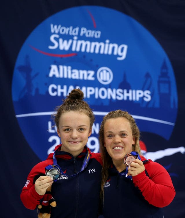 Maisie Summers-Newton, left, and Ellie Simmonds