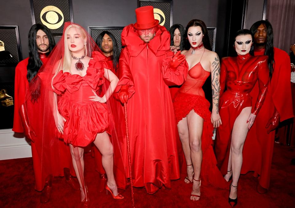 Kim Petras, Sam Smith, Violet Chachki, Gottmik, 2023 Grammy Awards, Arrivals