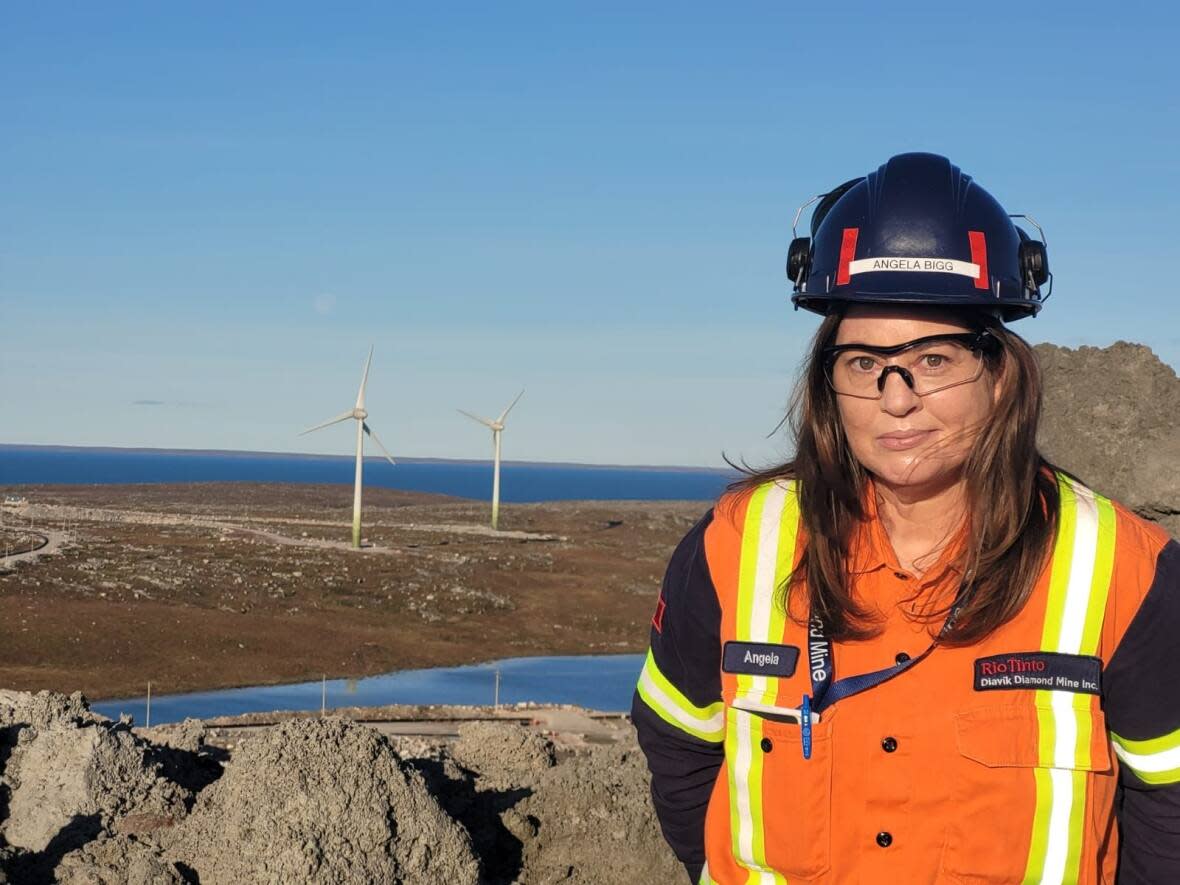 Angela Bigg, the president and chief operating officer of Diavik Diamond Mine, said Rio Tinto has started rolling out a program to support employees as they figure out what they want to do once the mine closes. (Submitted by Cherish Winsor - image credit)