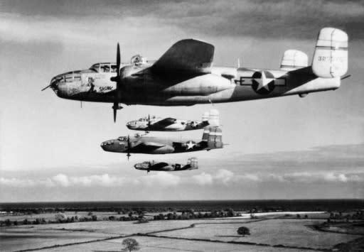 These B-25 light bombers from the US Army Air Force were among the 4,800 combat aircraft that flew from nearby Corsica to support the August 15 landings in southern France