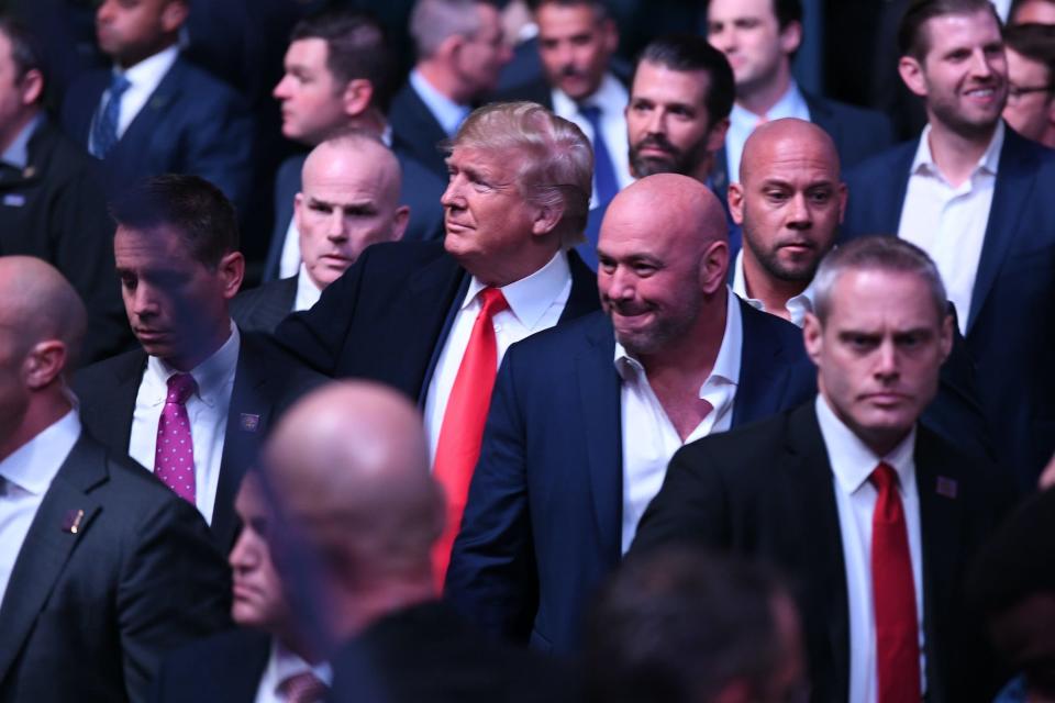 Donald Trump has attended UFC events before.