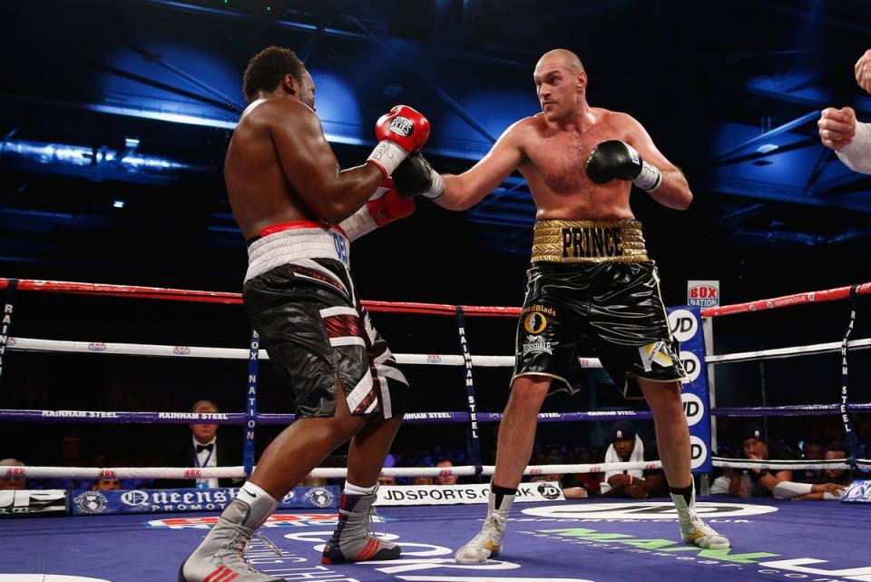 Tyson Fury has beaten Derek Chisora twice before  (Getty Images)