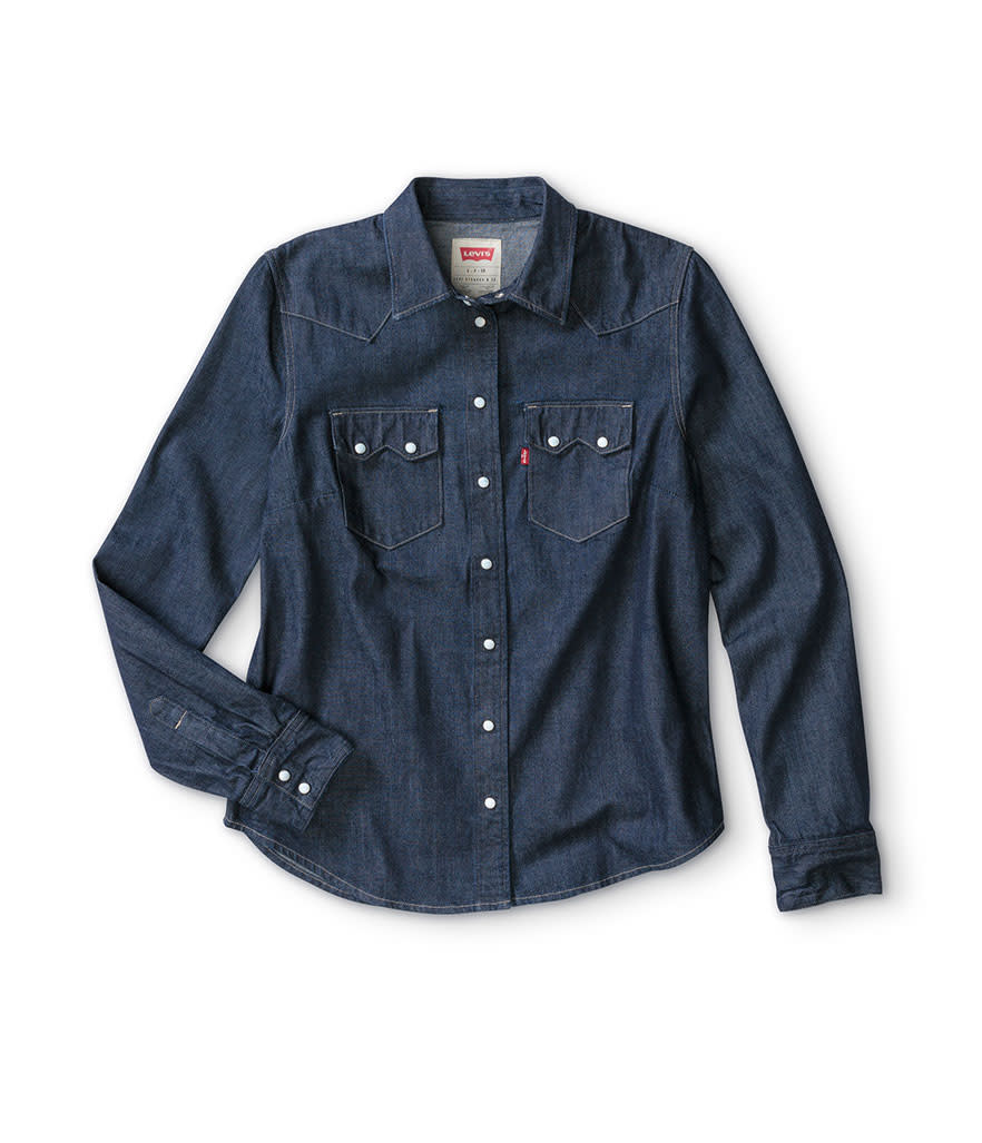 Levi’s Made in USA Classic Sawtooth Shirt in Dark Indigo