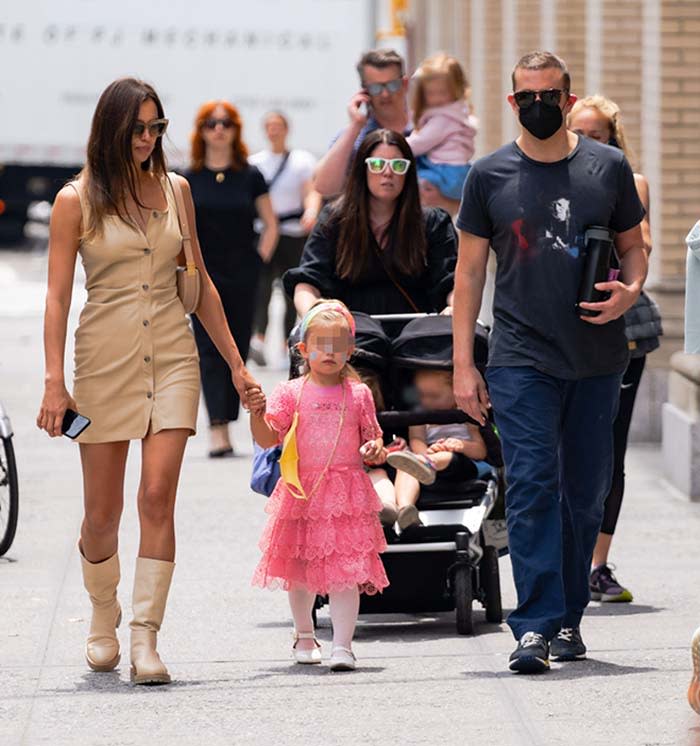 Bardley Cooper con su ex Irina Shayk y su hija